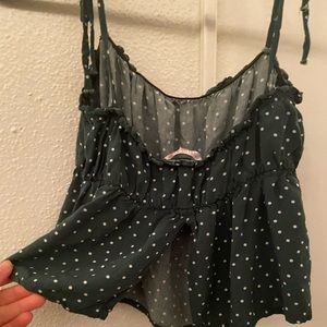 Pacsun Green tie tank top